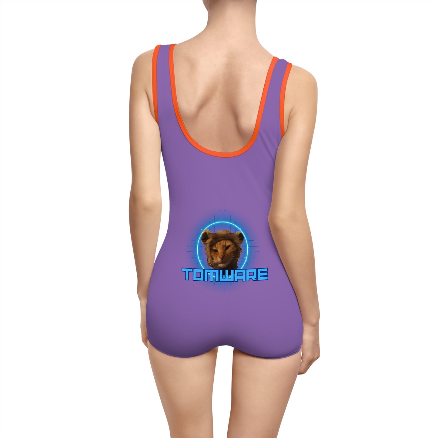 Purple Women's Vintage Swimsuit (AOP)