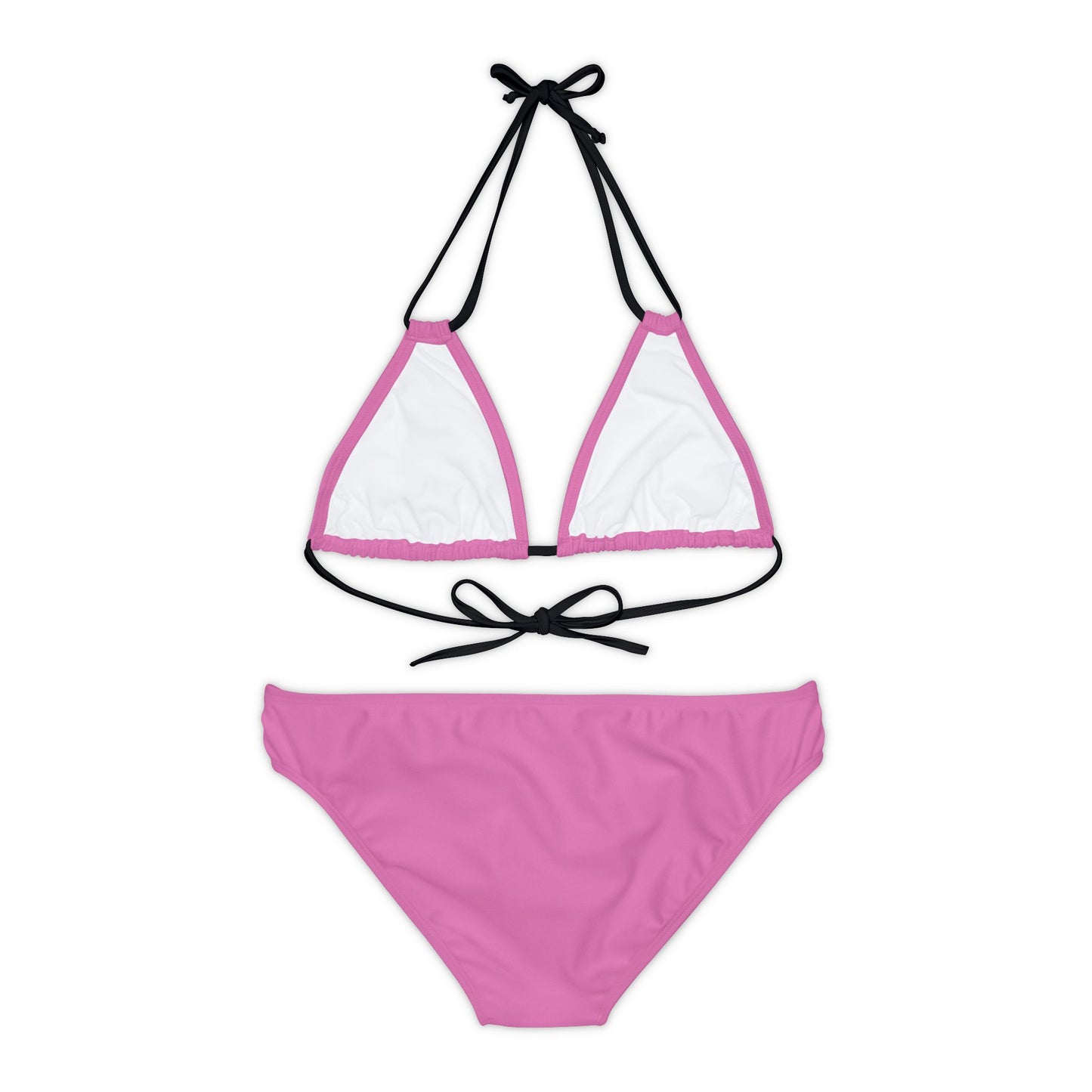 Pink Strappy Bikini Set (AOP)