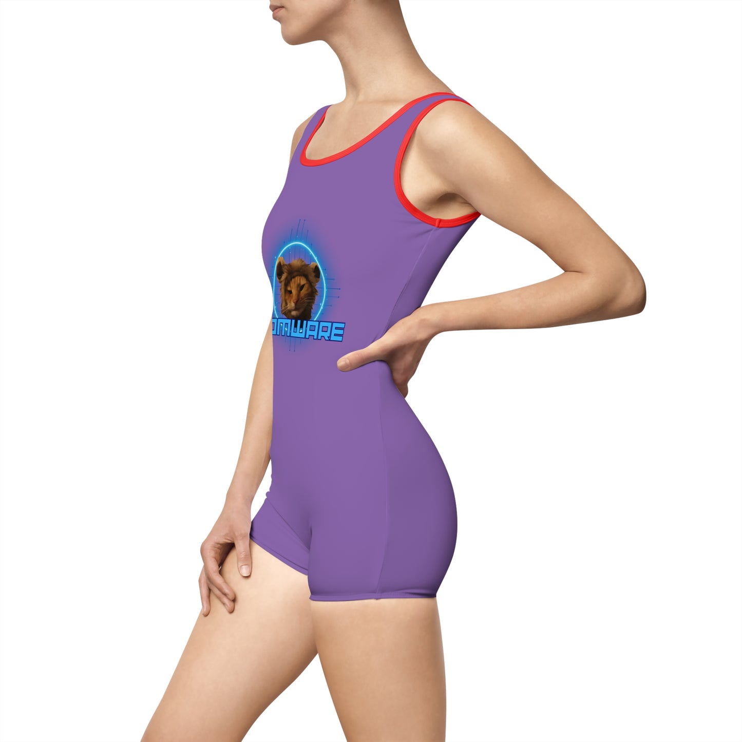 Purple Women's Vintage Swimsuit (AOP)