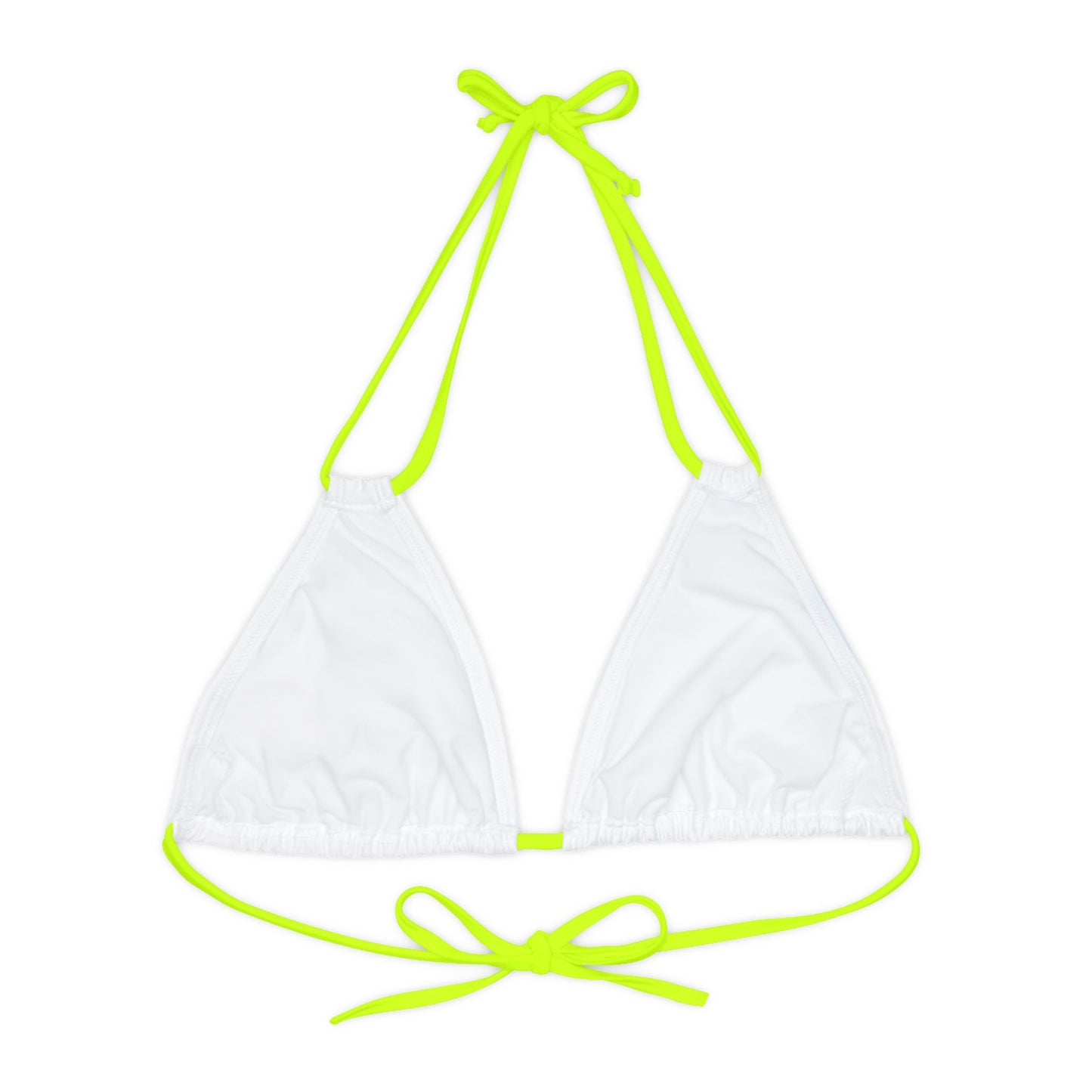 Strappy Triangle Bikini Top (AOP)