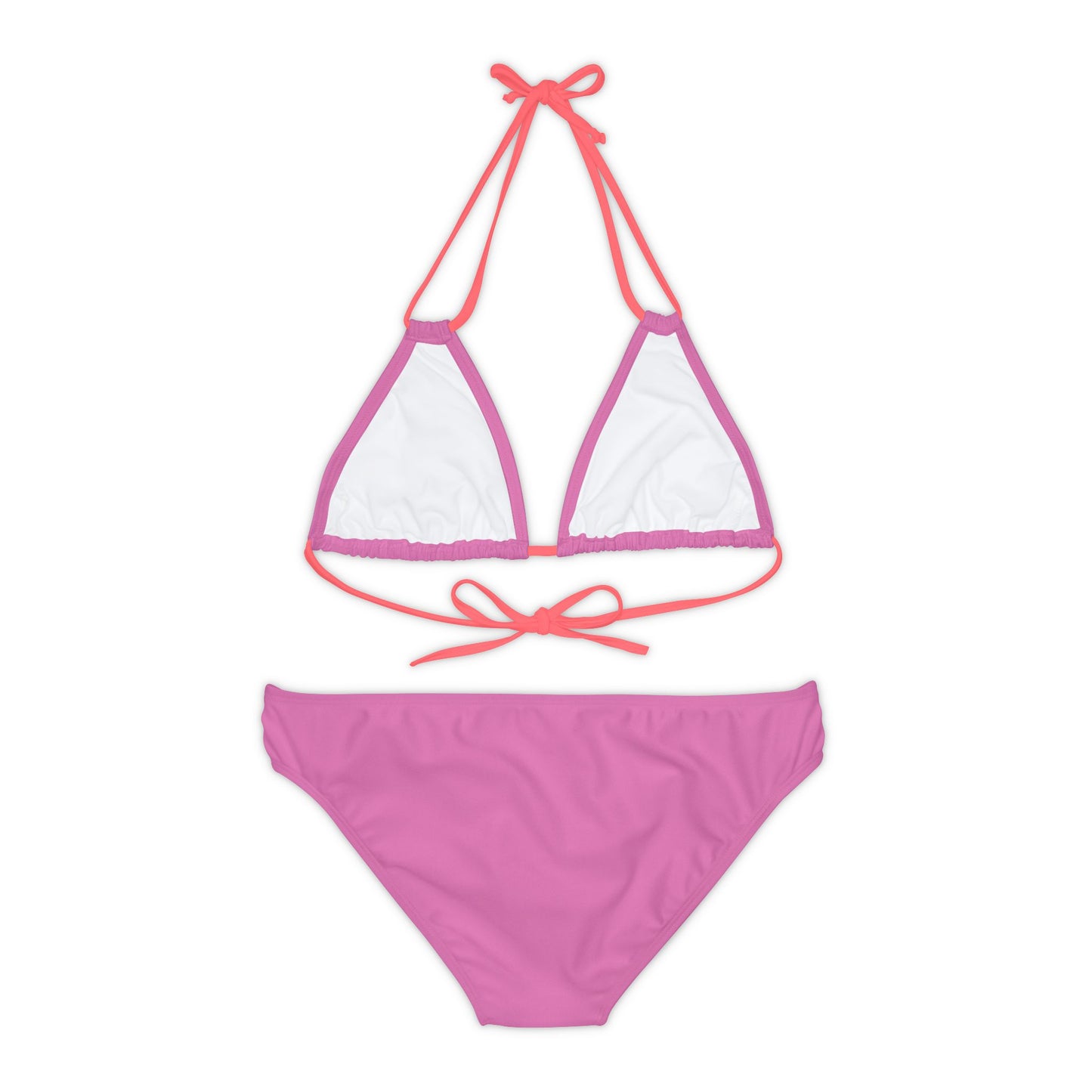 Pink Strappy Bikini Set (AOP)